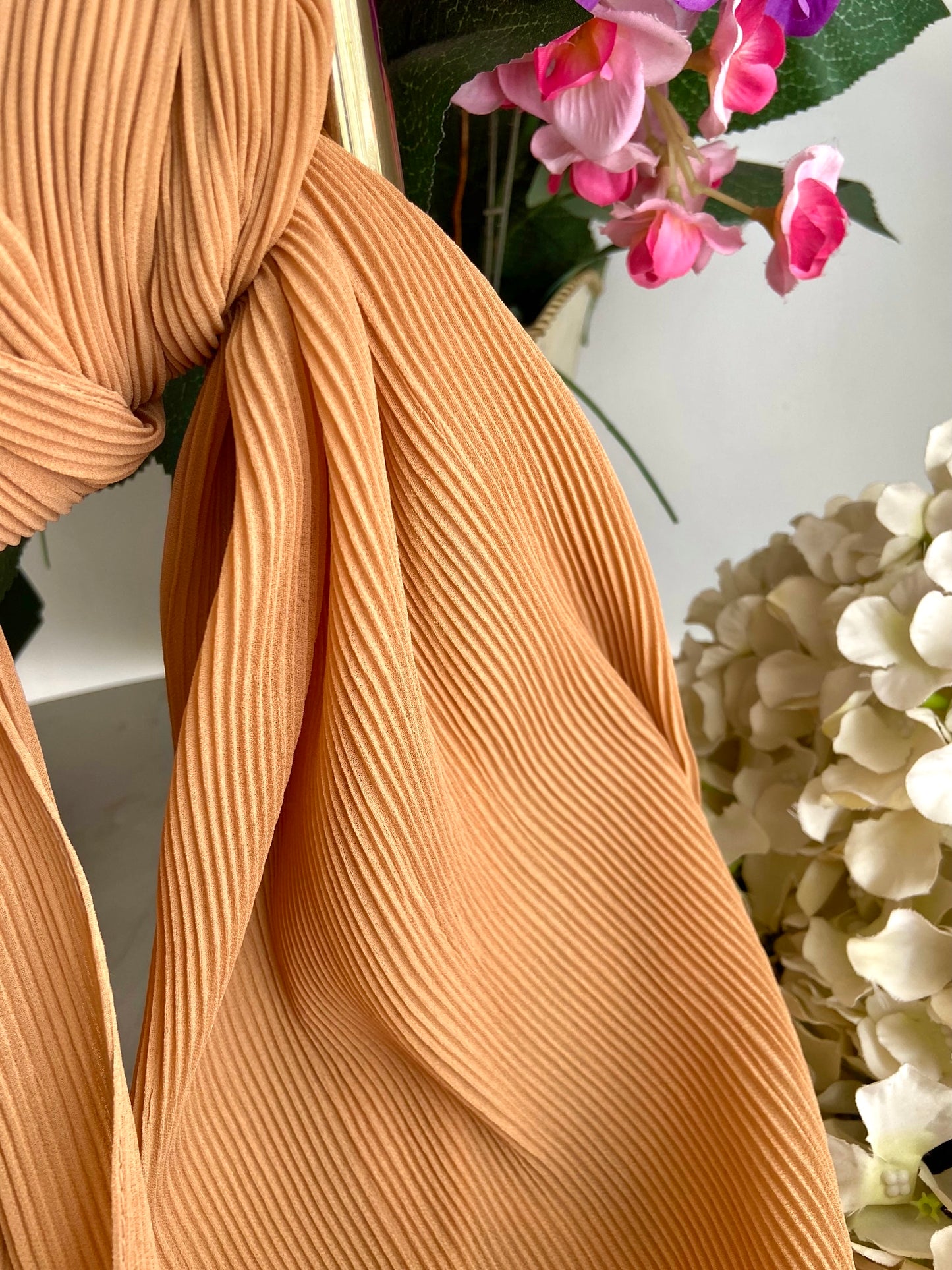 Leia Pleated Shawl - 11 Apple Cinnamon