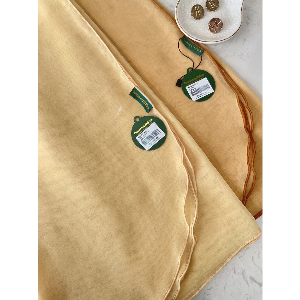 Tudung Bawal Maira Ruffle - French Vanilla I