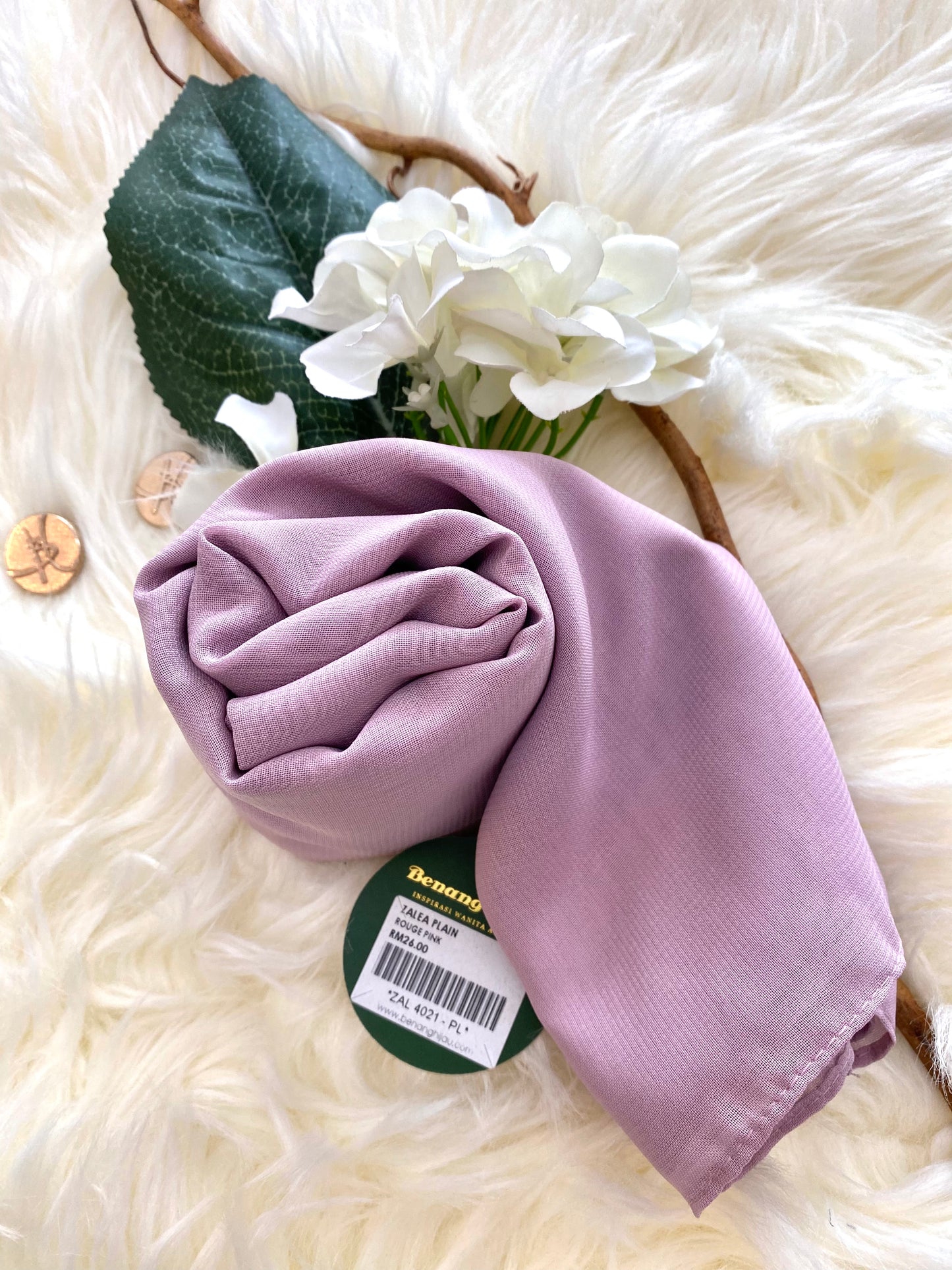 Tudung Bawal Zalea Square - 31 Violet Ice