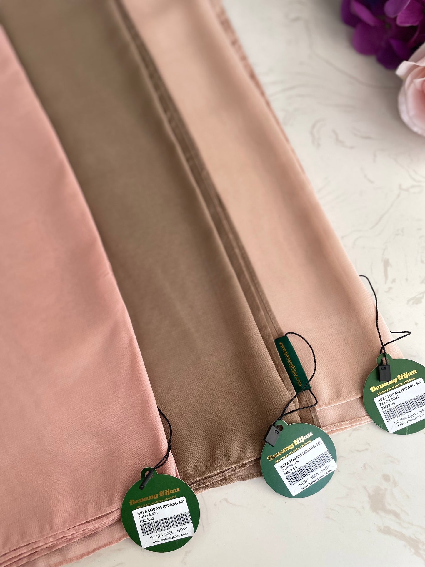 Bawal Nura Square - 13 Coral Blush