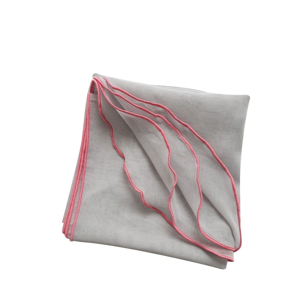 Tudung Bawal Maira Ruffle - Silver Grey