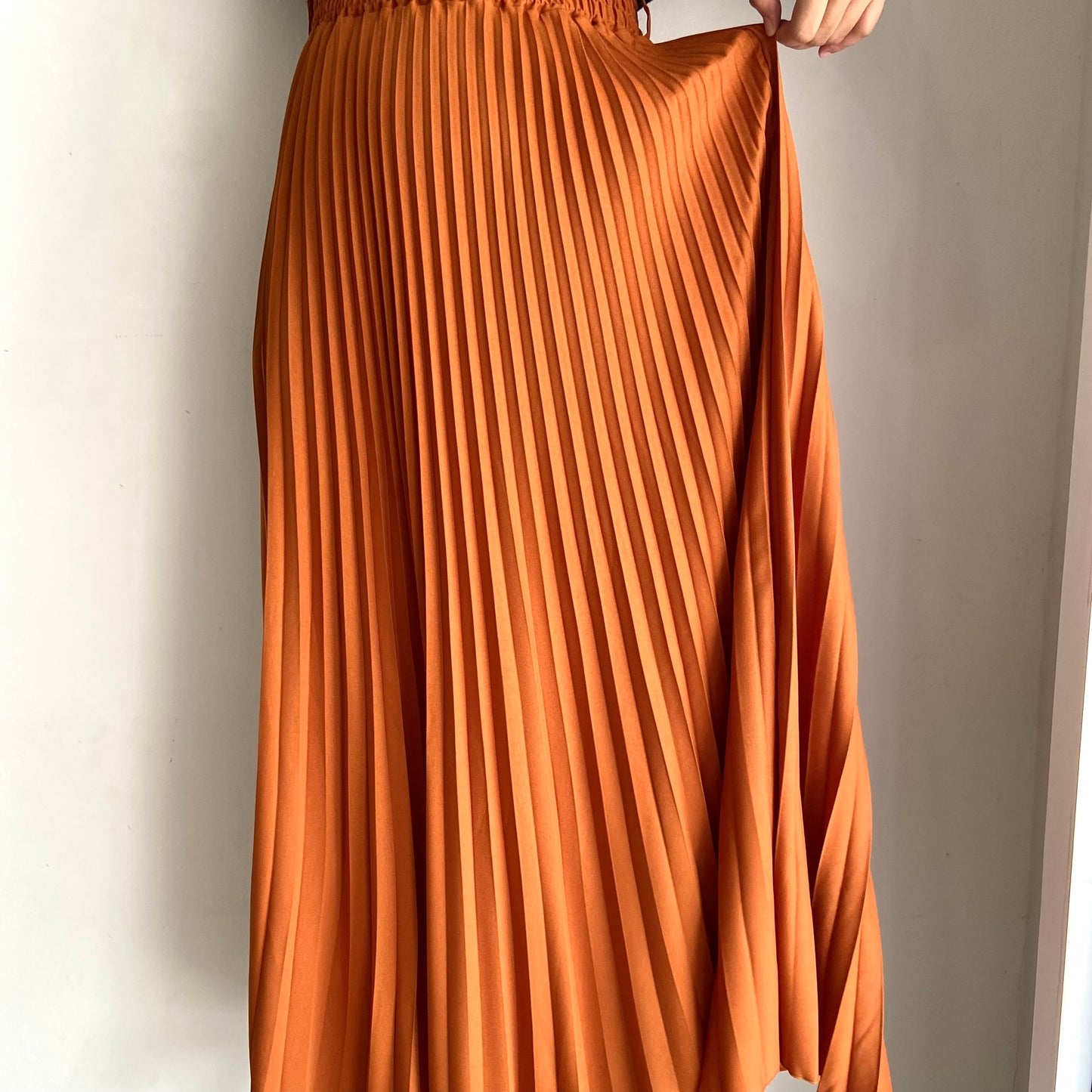 Aria Pleated Skirt - 13 Burnt Orange