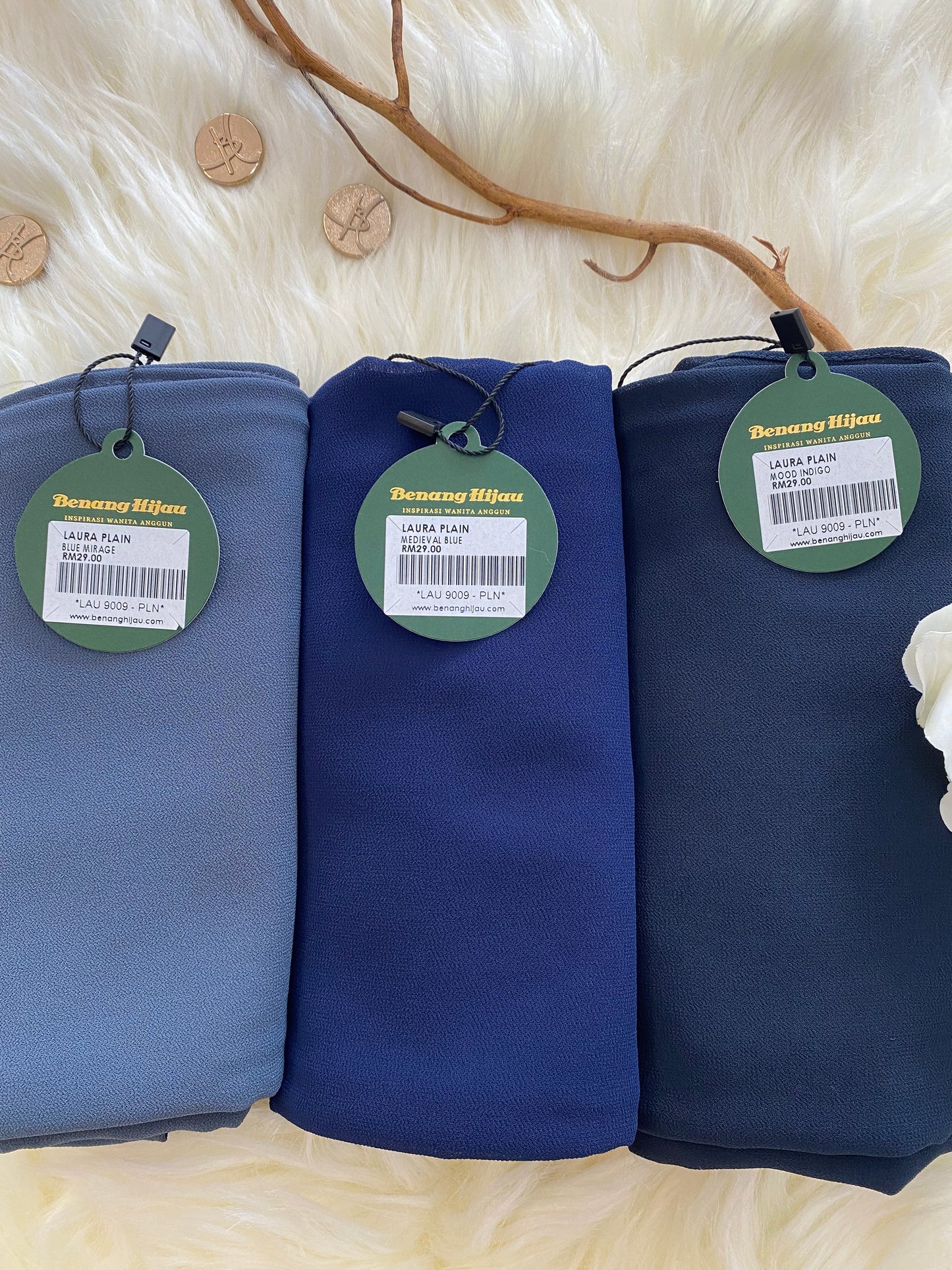 Laura Long Shawl - 57 Mood Indigo
