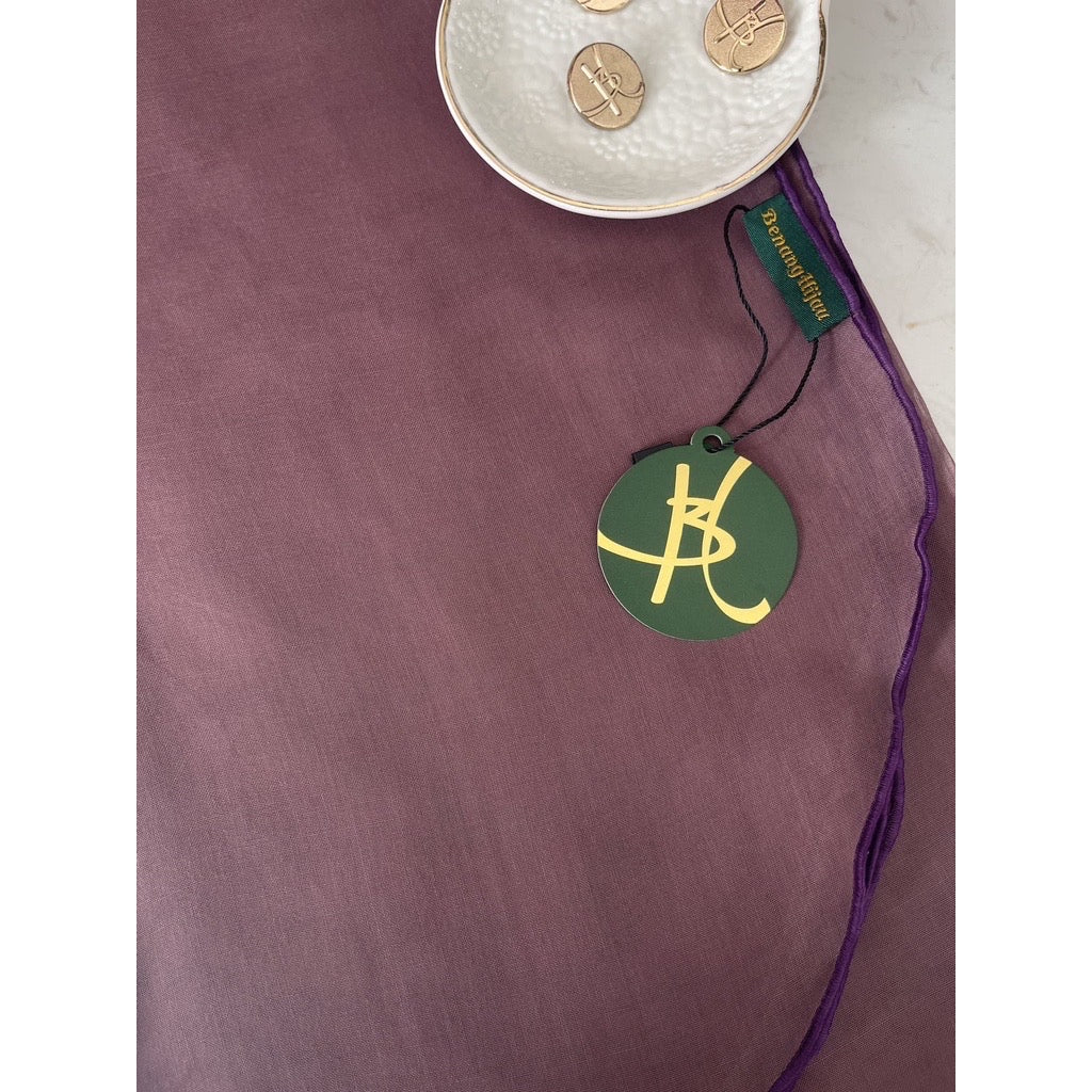 Tudung Bawal Maira Ruffle - Mauve Purple