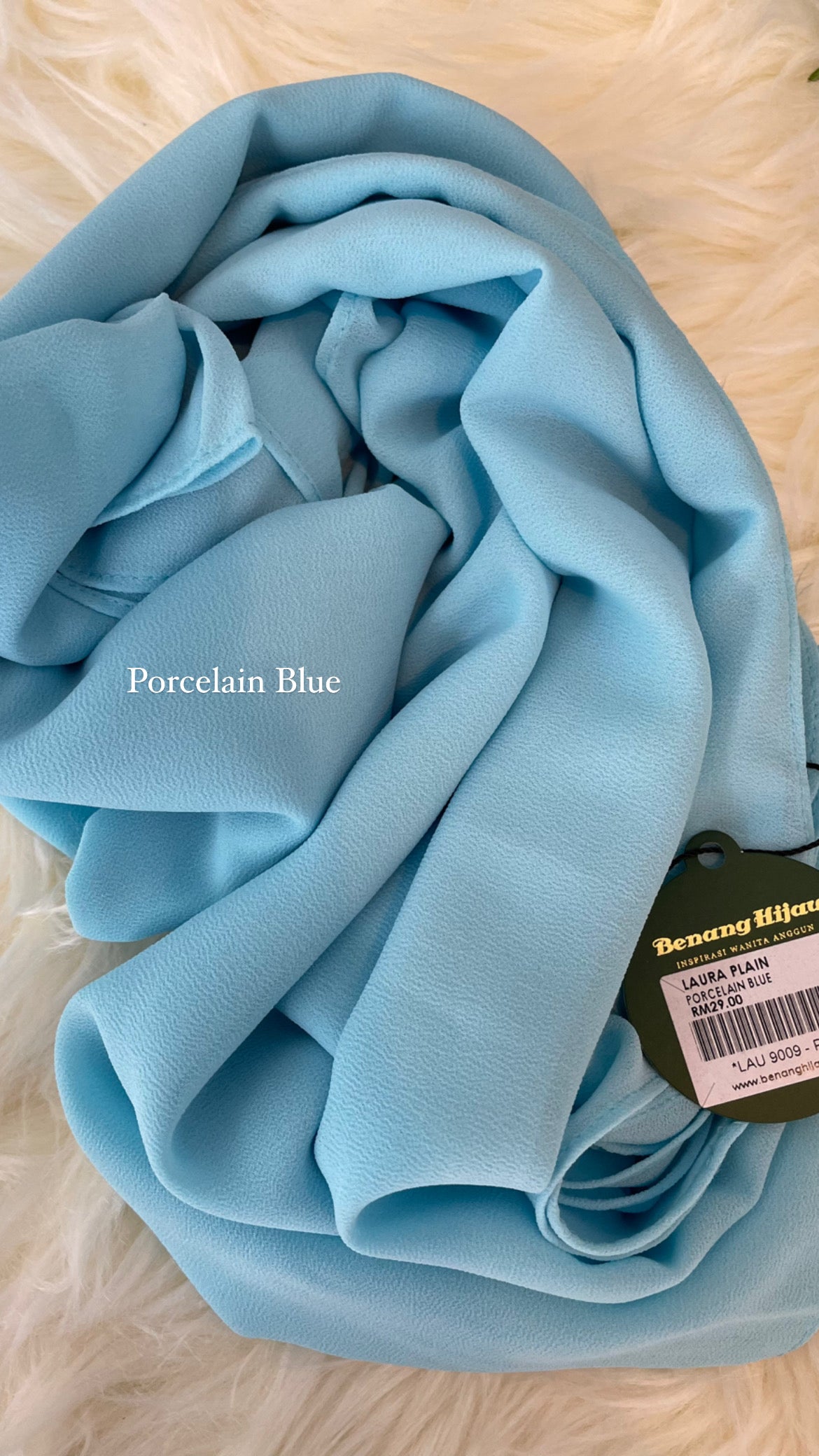 Laura Long Shawl - 51 Porcelain Blue