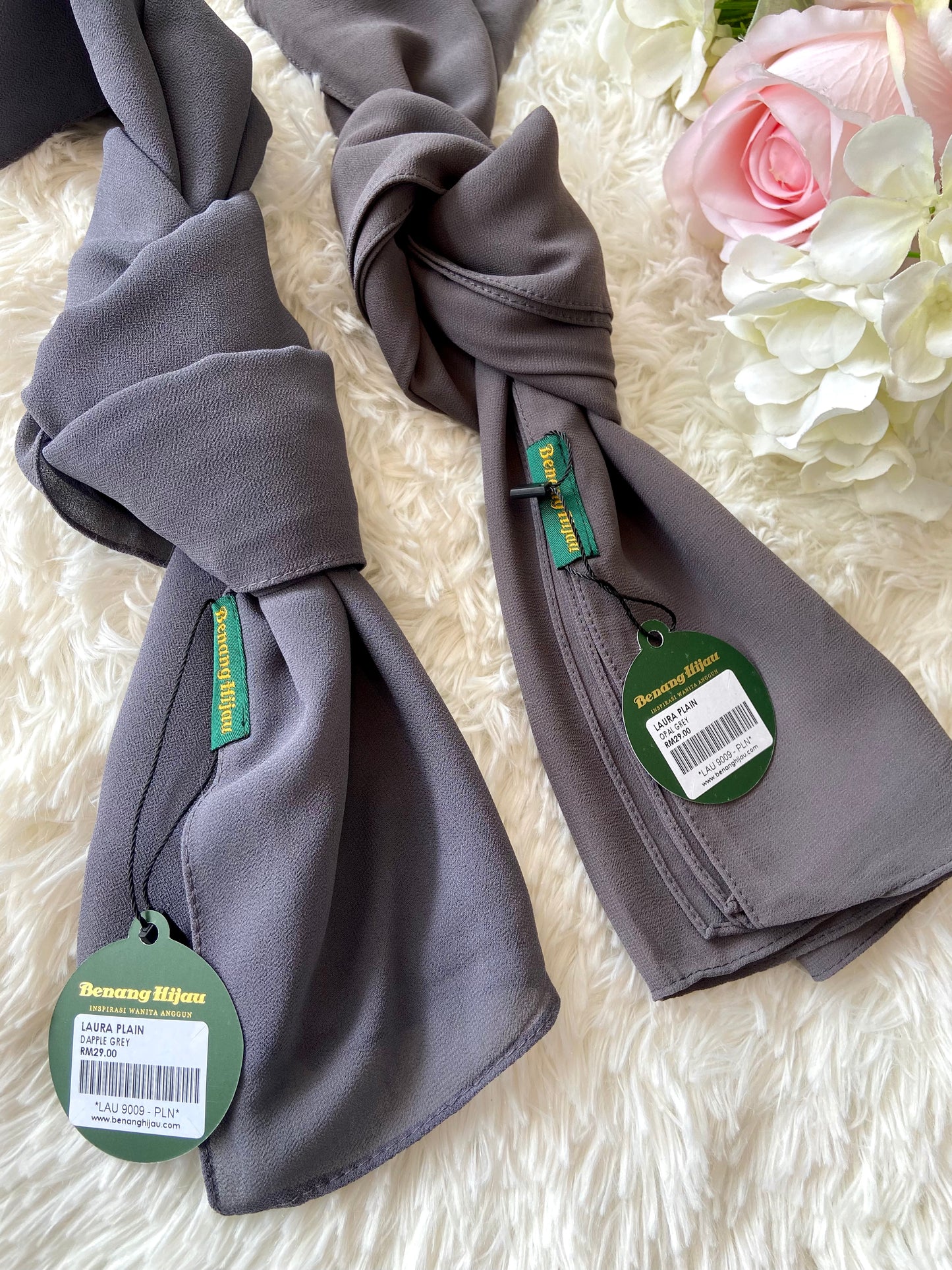 Laura Long Shawl - 64 Dapple Grey