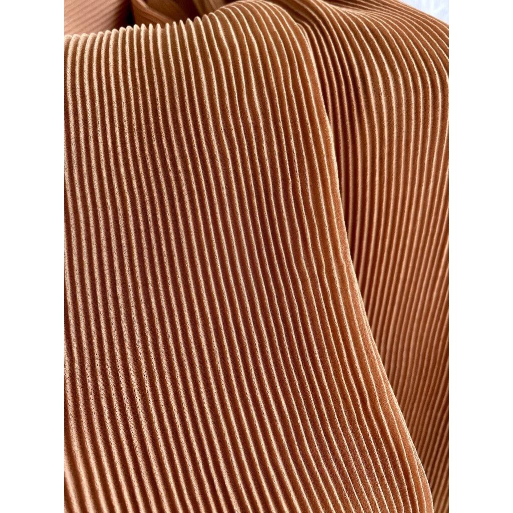 Leia Pleated Shawl - 22 Peach Nougat