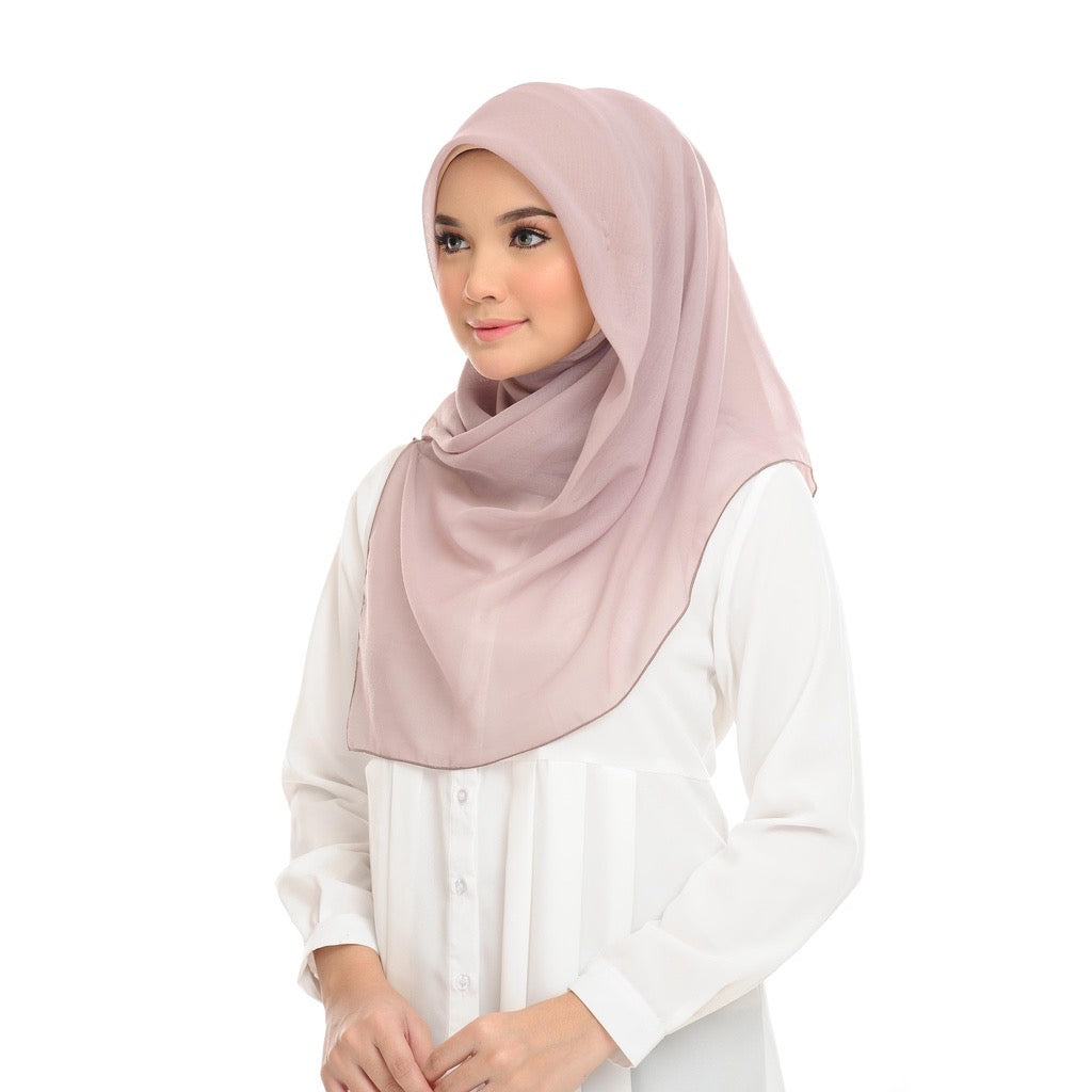 Tudung Bawal Maira Square - Hushed Violet