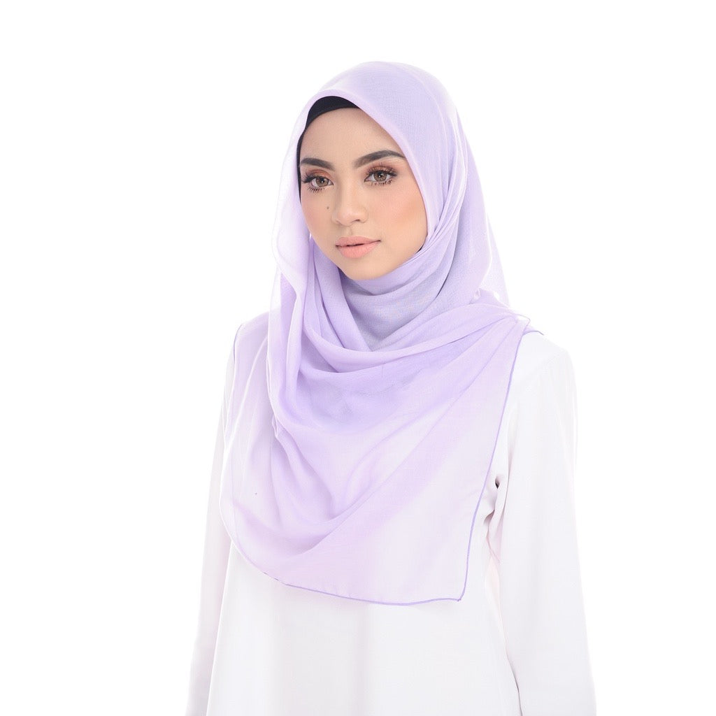 Tudung Bawal Maira Square - Purple Heather