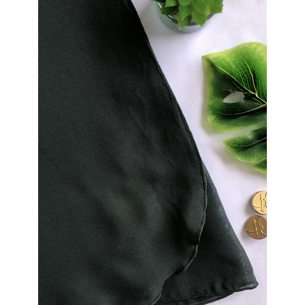 Tudung Bawal Zara Ruffle - 20 Mallard Green