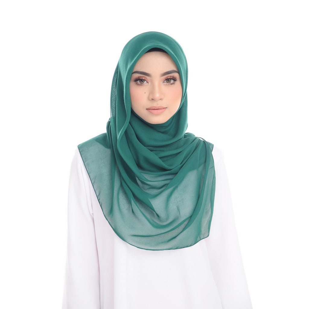 Tudung Bawal Maira Square - Rollie Green