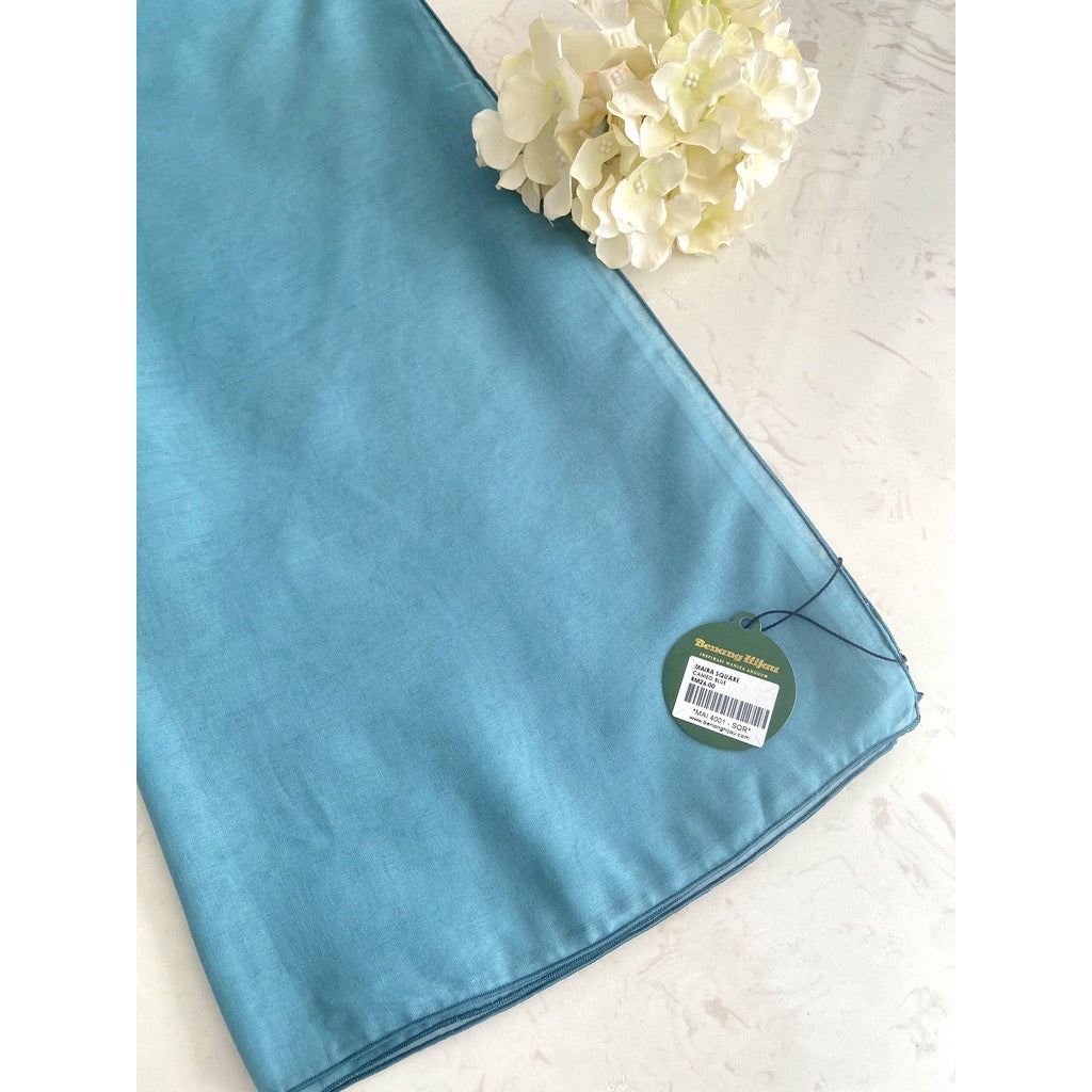 Tudung Bawal Maira Square - Cameo Blue
