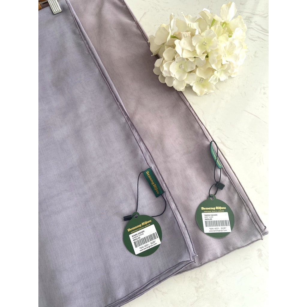 Tudung Bawal Maira Square - Nimbus Cloud