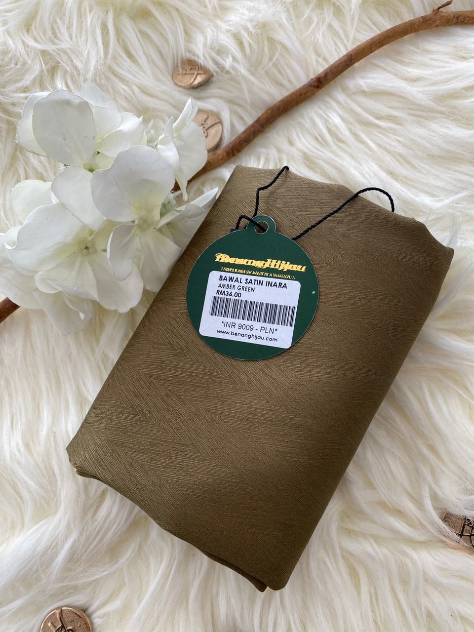 Bawal Satin Inara - 20 Amber Green