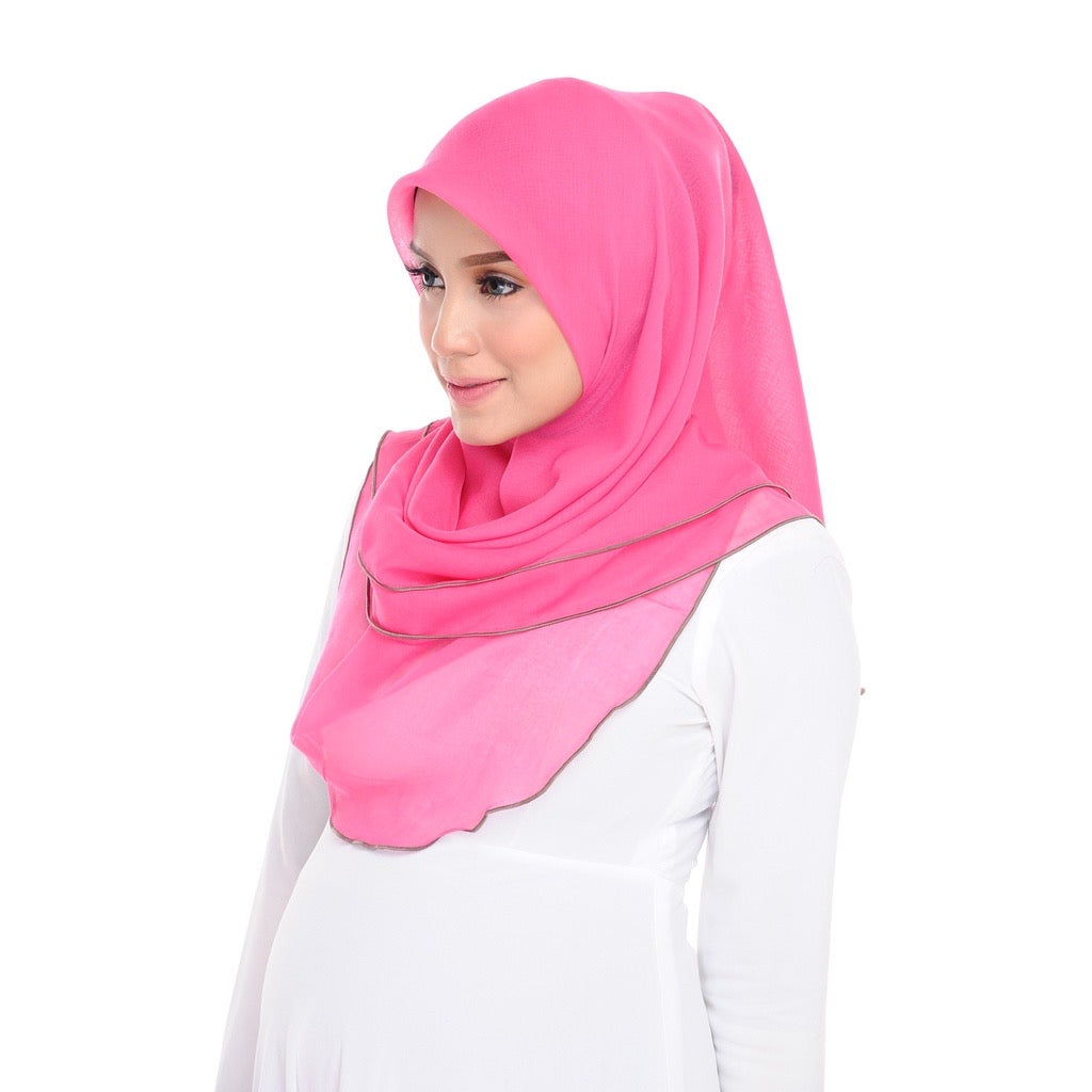 Tudung Bawal Maira Ruffle - Vivacious