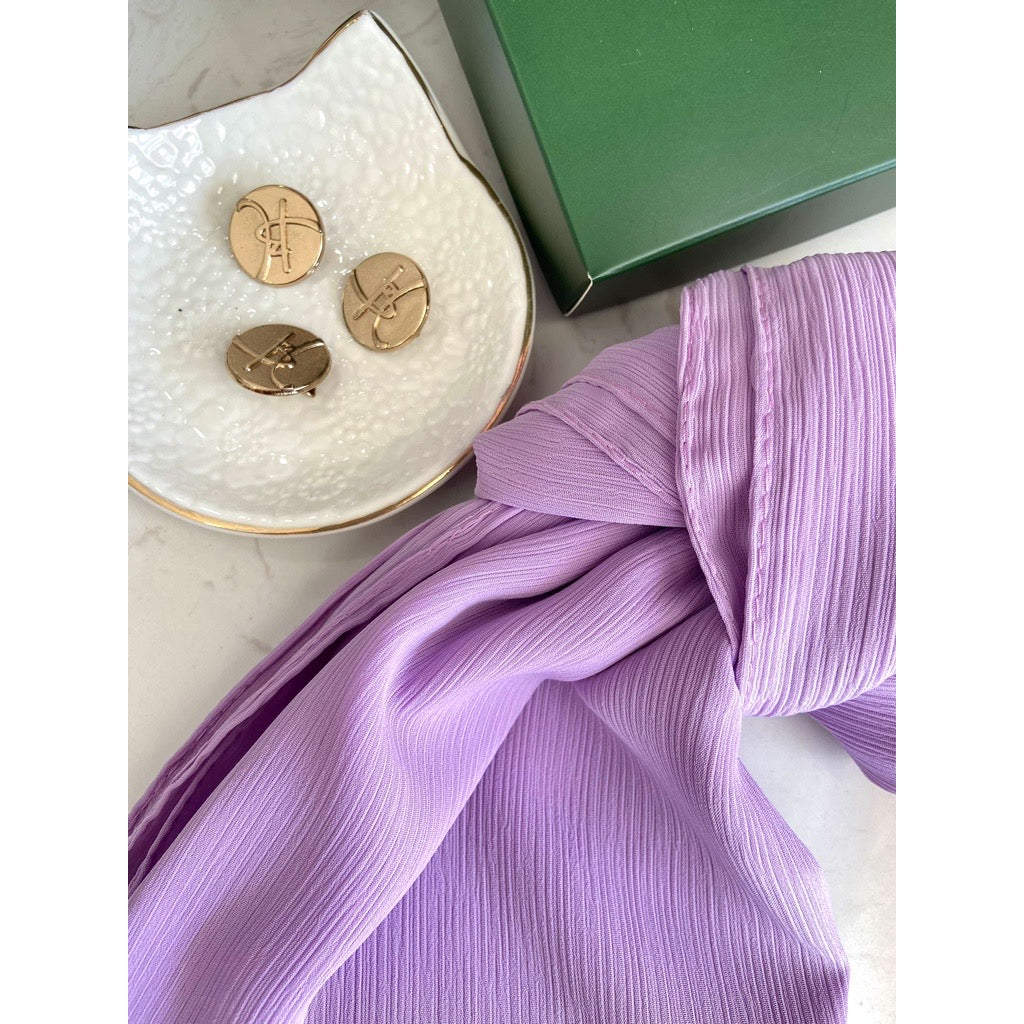 Kamelia Textured Shawl - 17 Pink Lavender