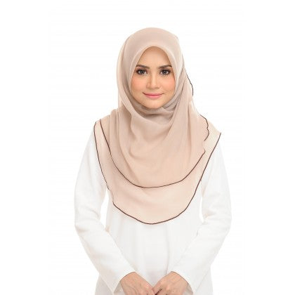 Tudung Bawal Maira Ruffle - Light Shades