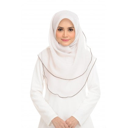 Tudung Bawal Maira Ruffle - Light Shades