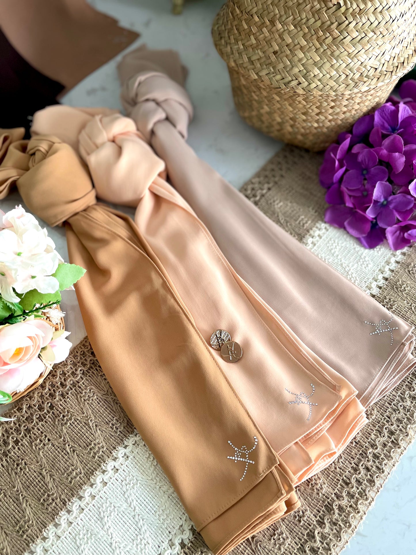 Long Shawl Nadra Luxe - 10 Apricot Ice