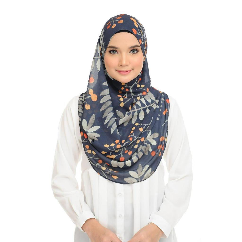 Long Shawl Lisa - 46 Charcoal Fantasy