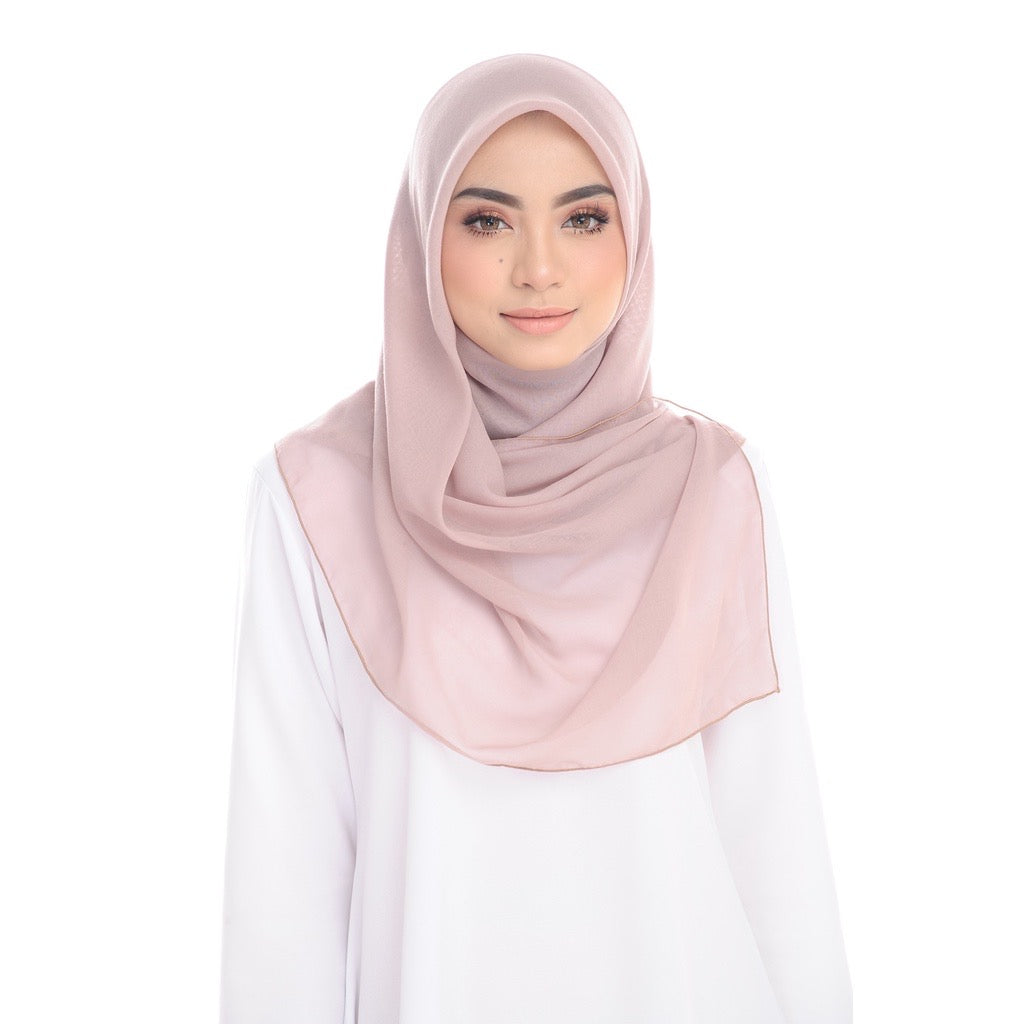 Tudung Bawal Maira Square - Hazelnut