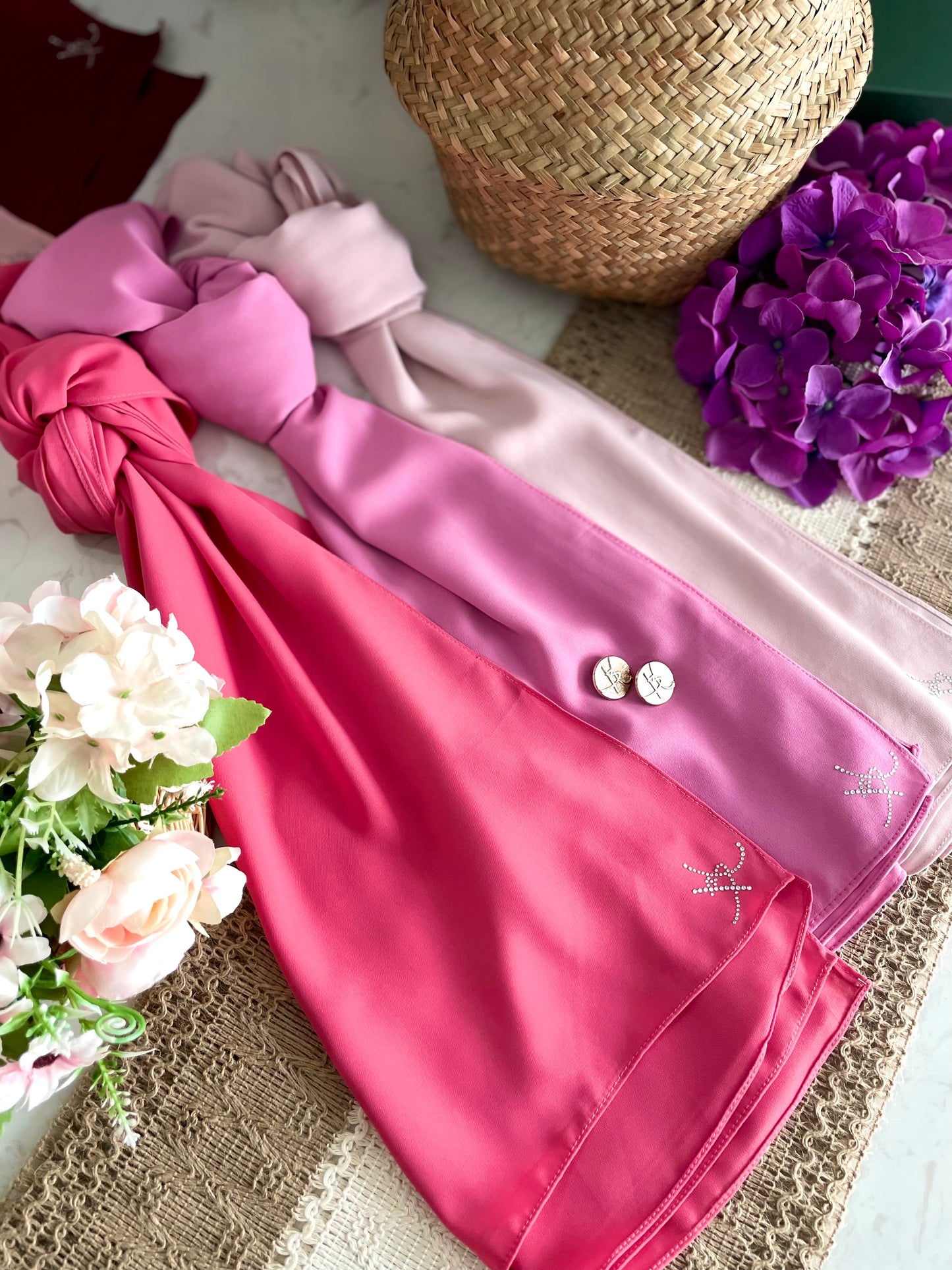 Long Shawl Nadra Luxe - 16 Begonia Pink