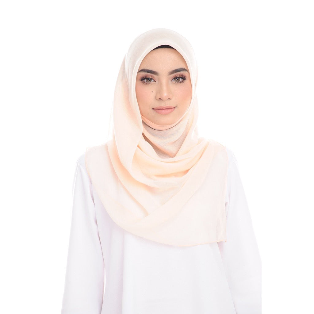 Tudung Bawal Maira Square - Vanilla