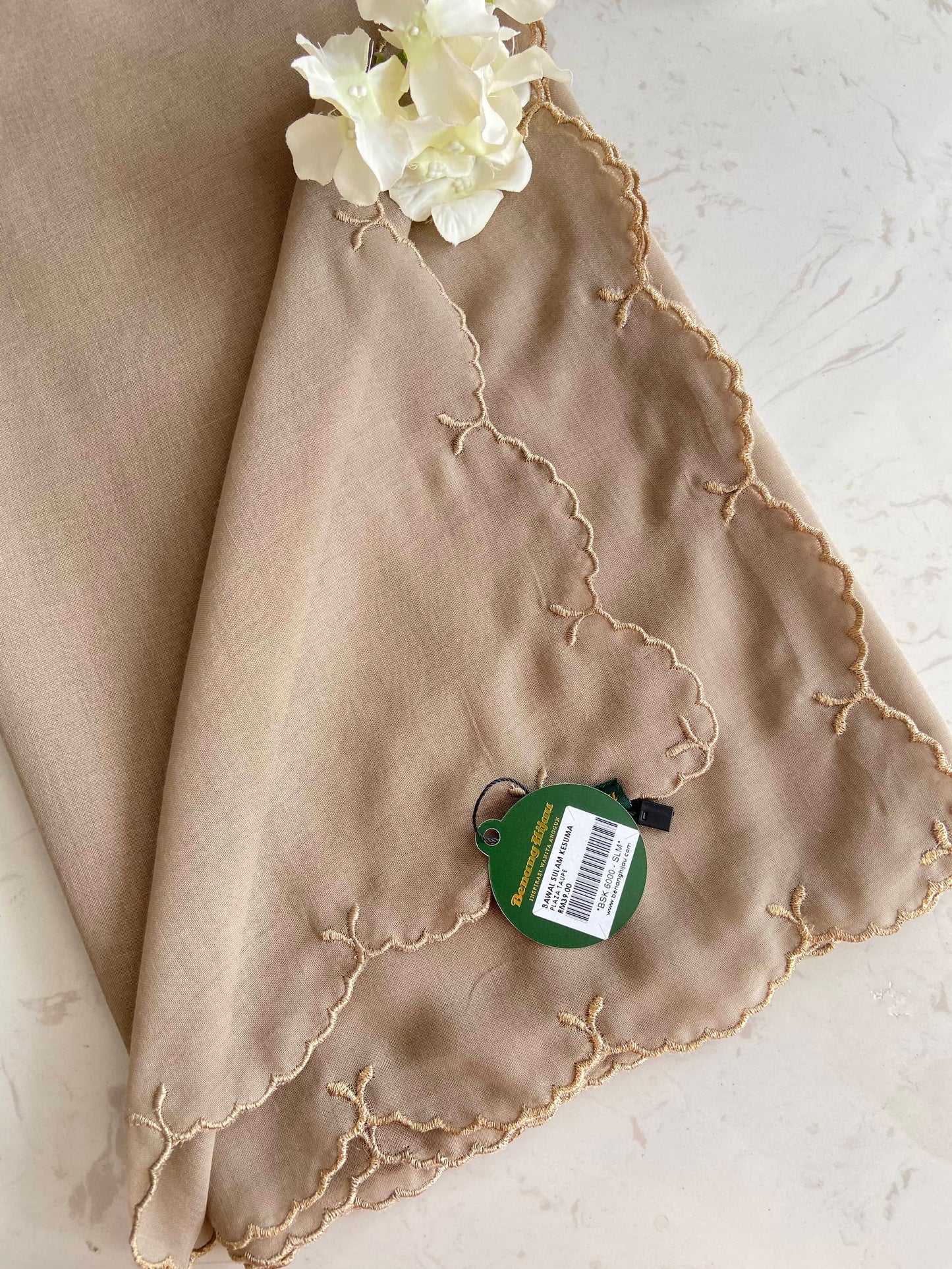 10 Bawal Sulam Kesuma - Plaza Taupe