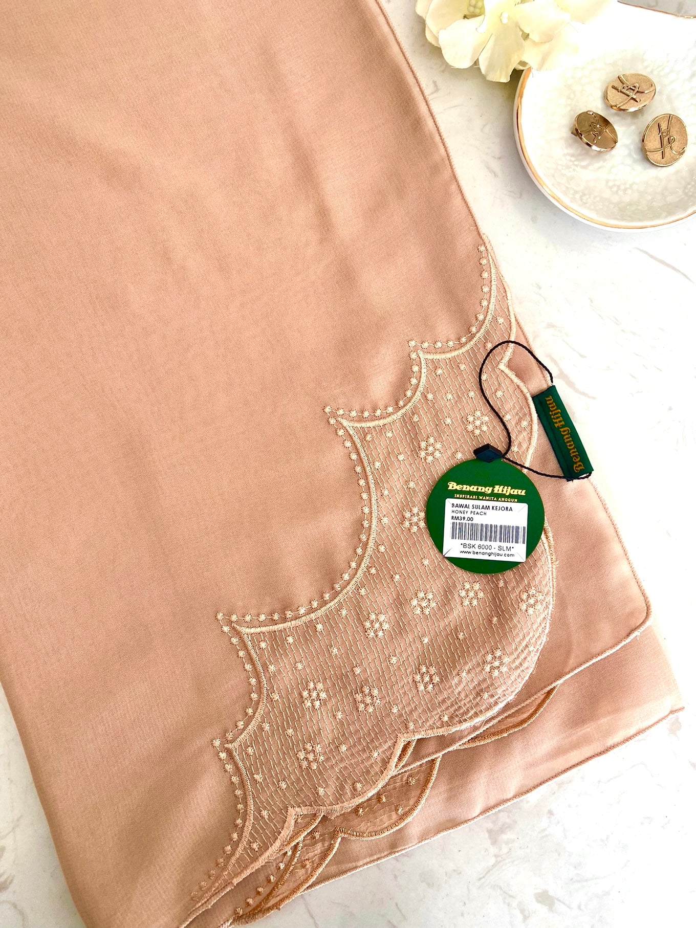 Bawal Sulam Kejora - Honey Peach