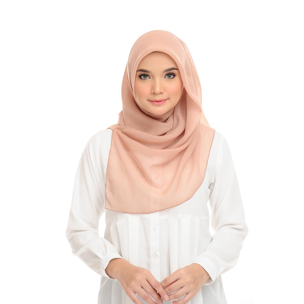 Tudung Bawal Maira Square - Cuban Sand