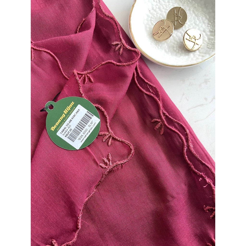18 Bawal Sulam Kencana - Rumba Red