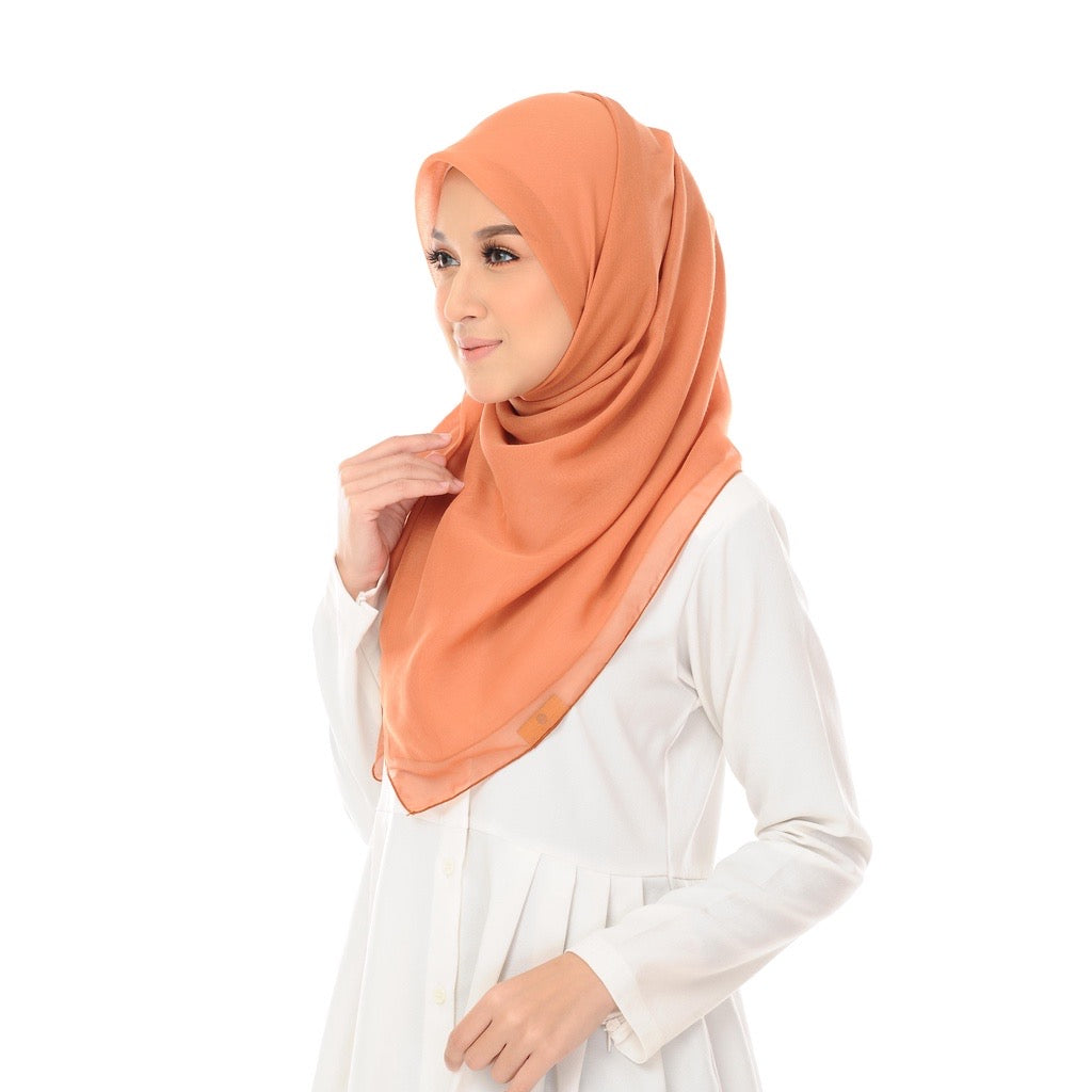 Tudung Bawal Maira Square - Almond