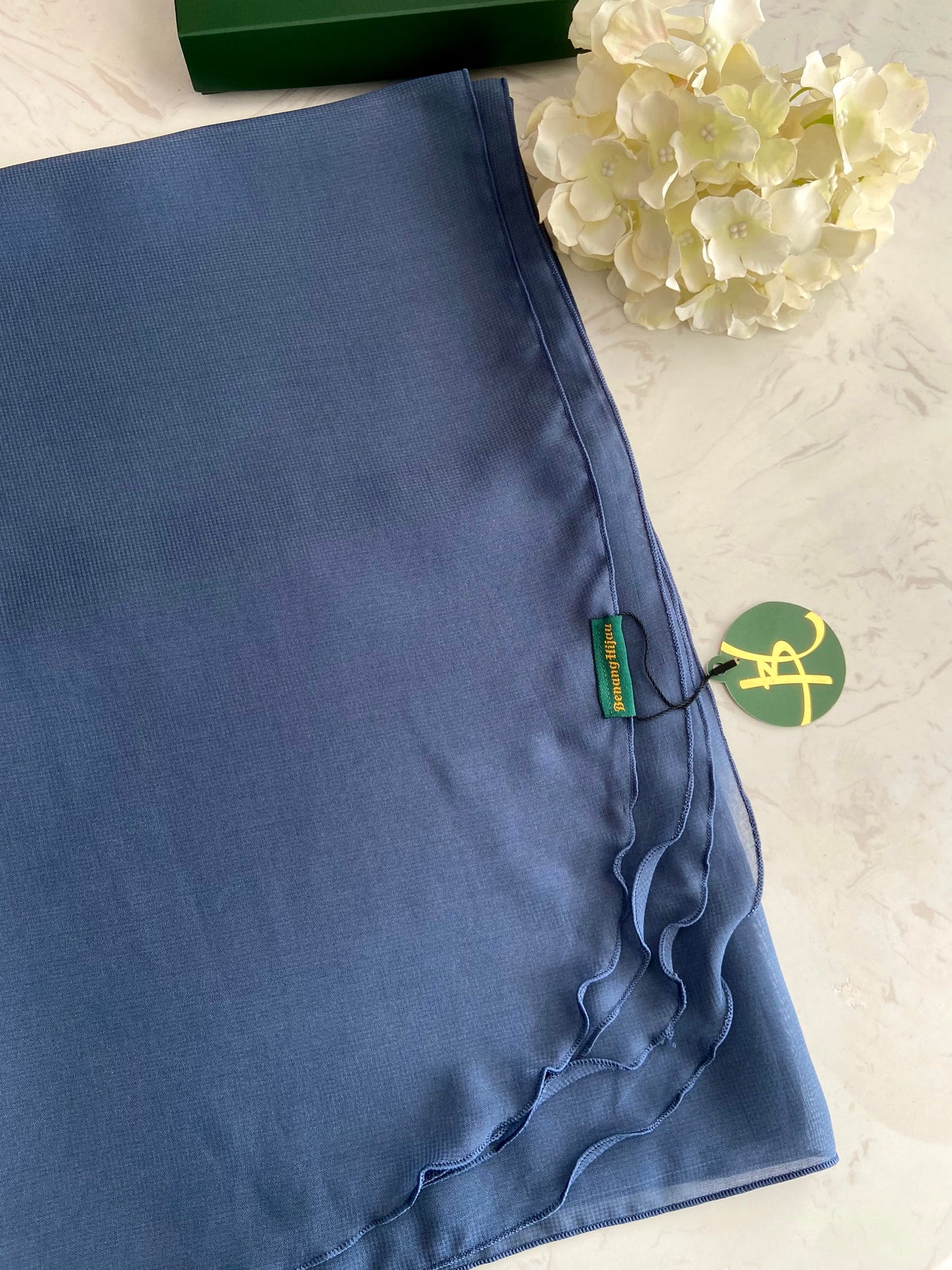 Bawal Nura Ruffle - 24 Lake blue