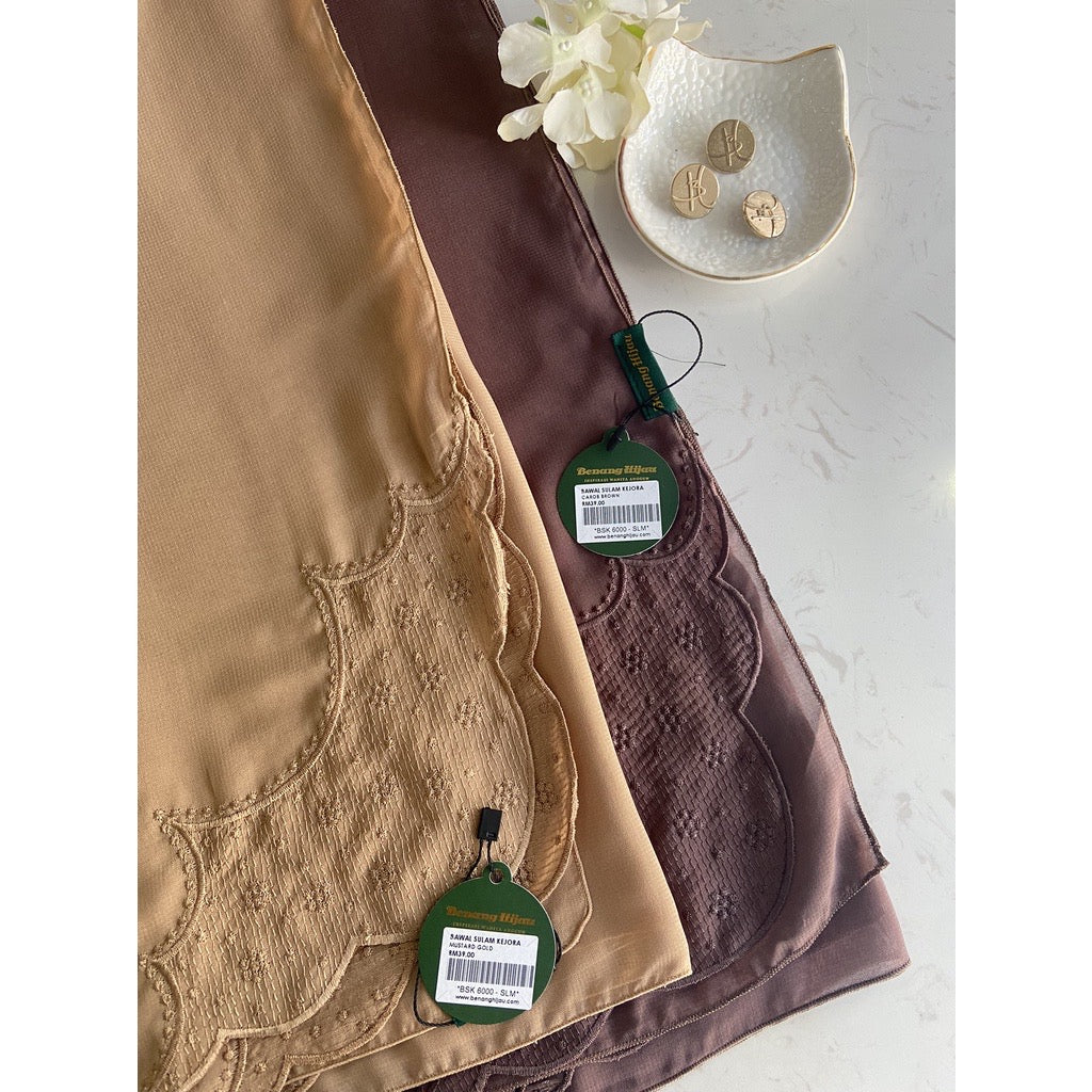 Bawal Sulam Kejora - Mustard Gold