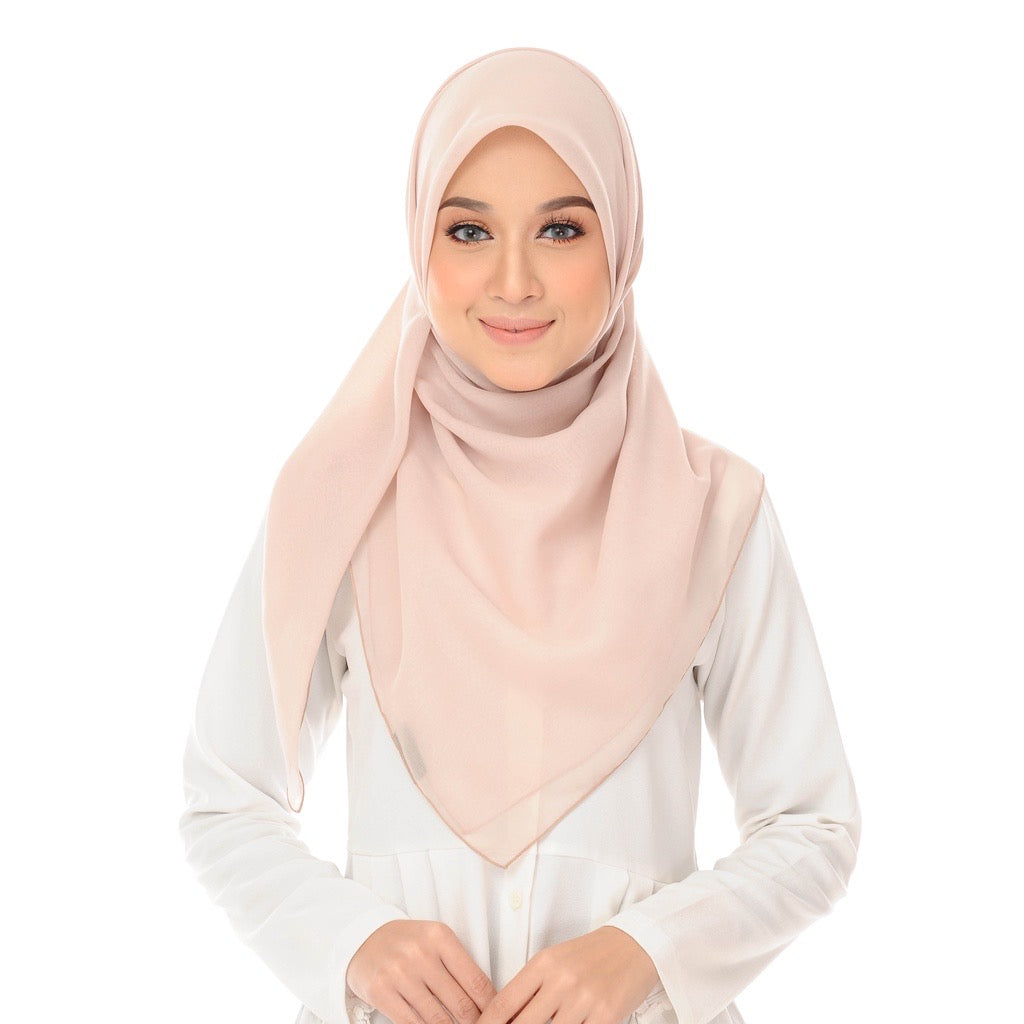 Tudung Bawal Maira Square - Ivory