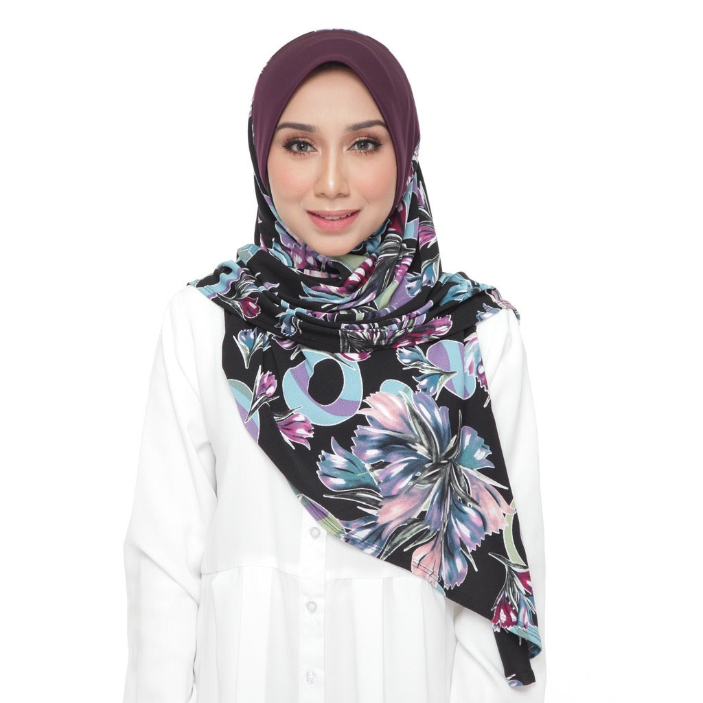 32 Tudung Instant Raisya - Black