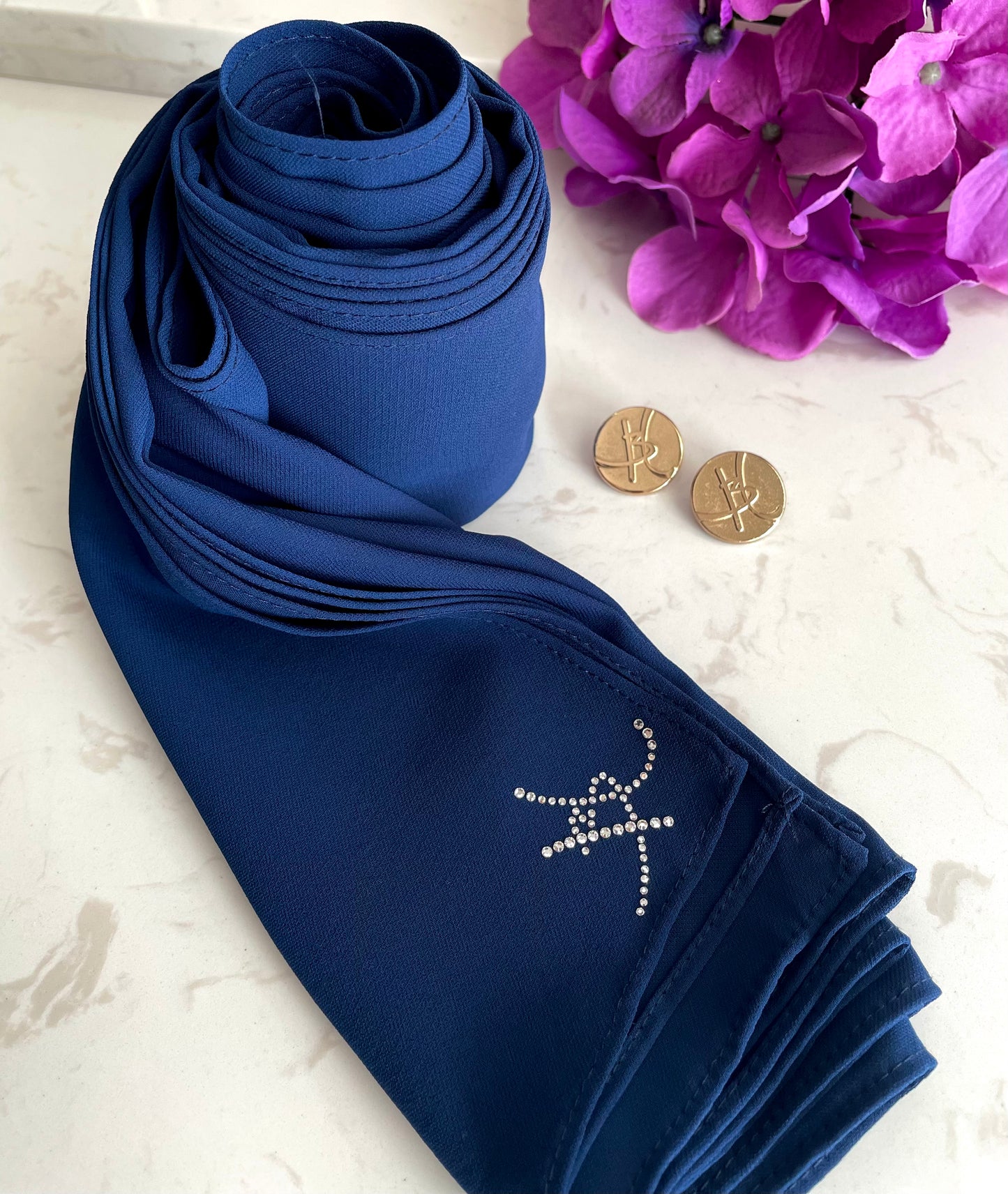 Long Shawl Nadra Luxe - 24 Estate Blue