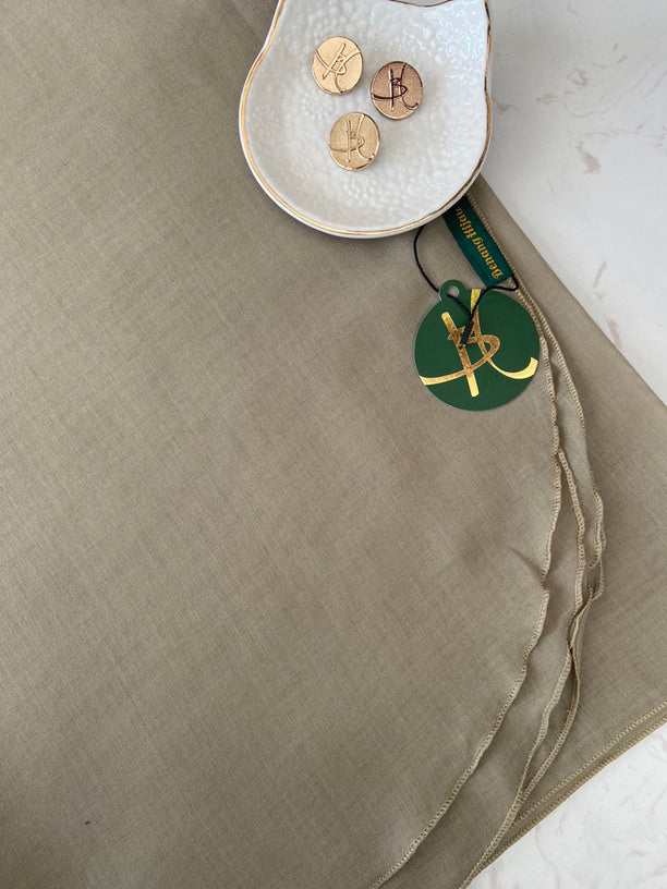 Tudung Bawal Nisa Ruffle - 62 Asparagus Green