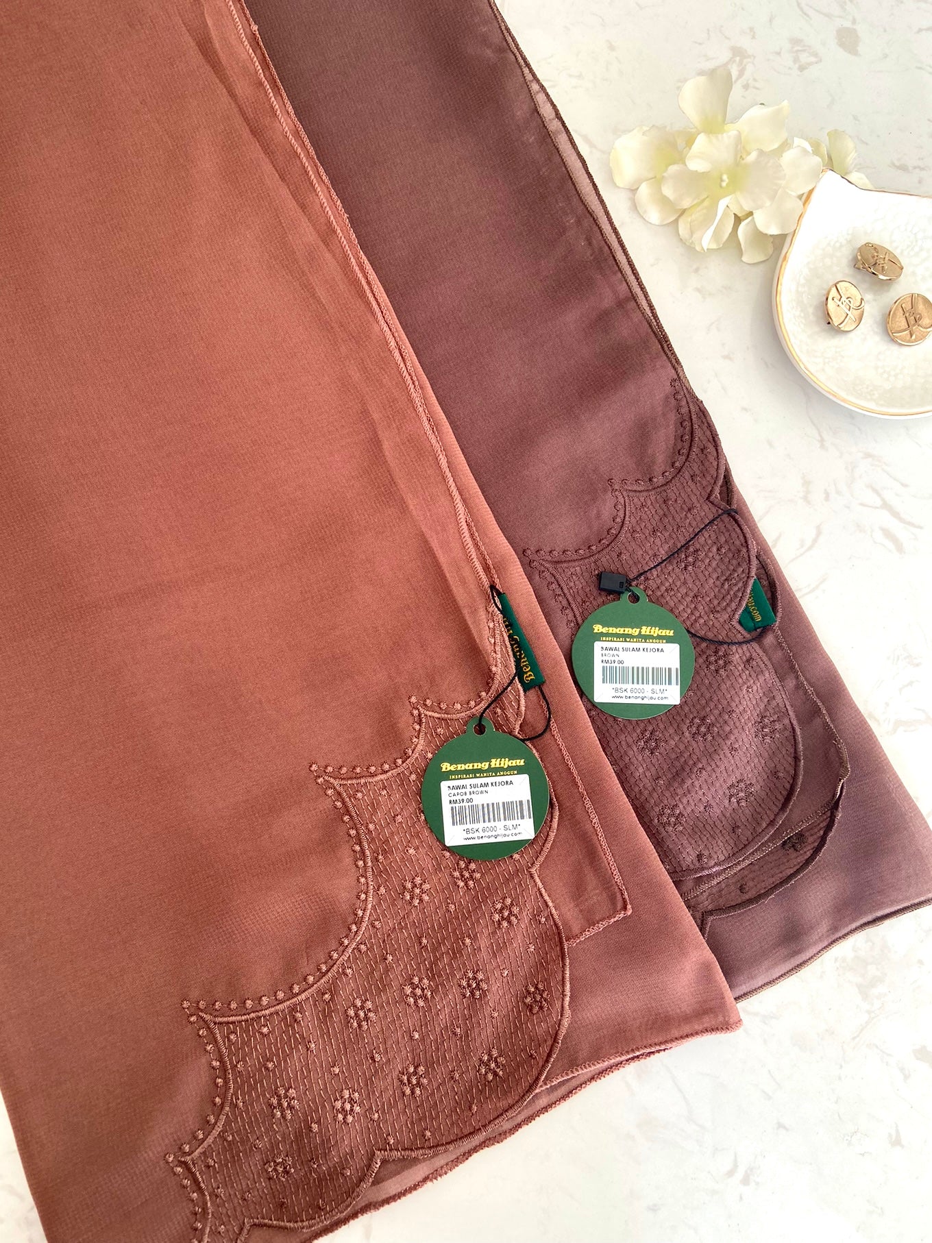 Bawal Sulam Kejora - Carob Brown