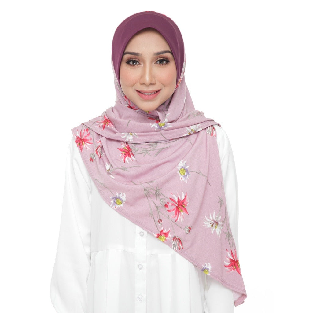 21 Tudung Instant Raisya - Lilac