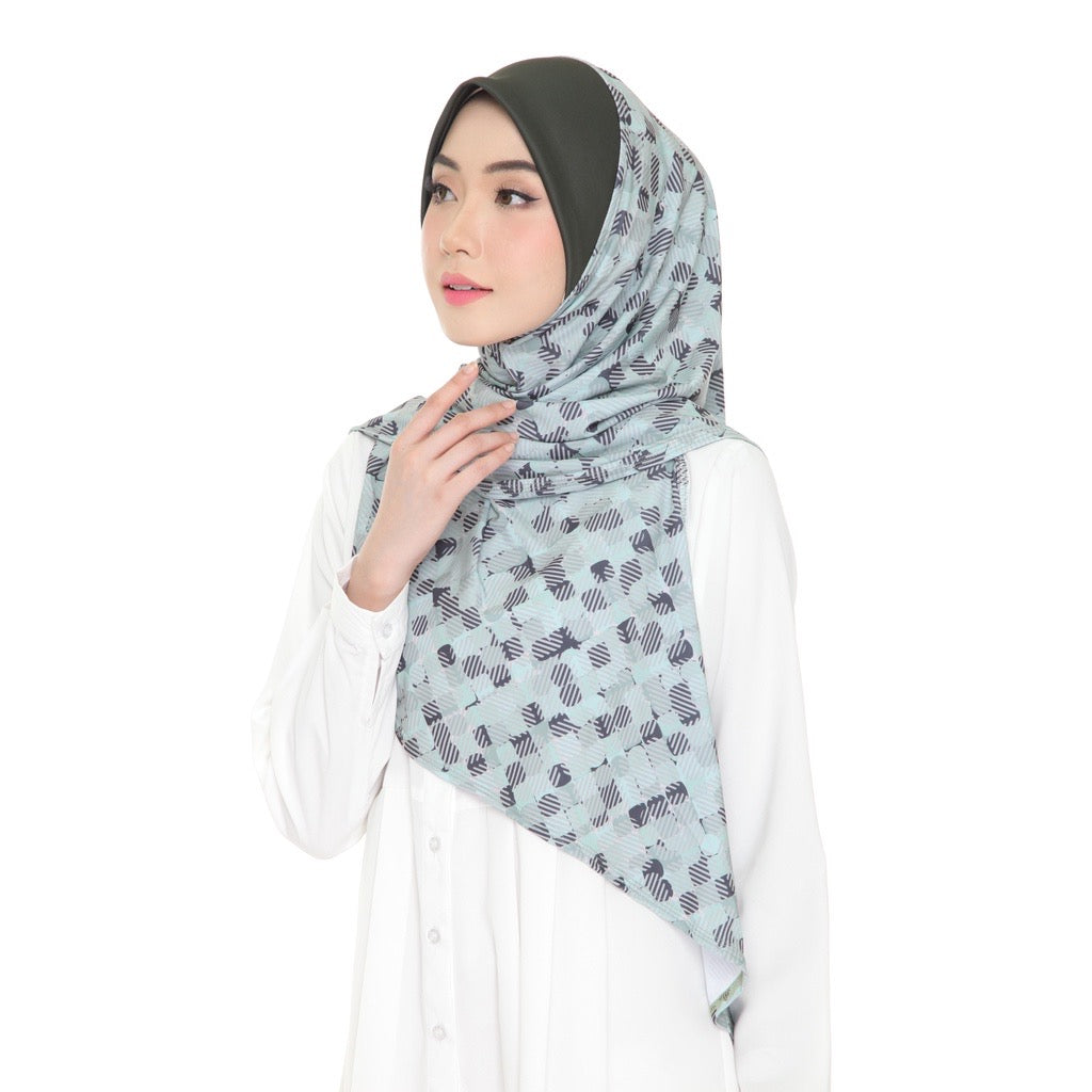 Tudung Instant Raisya - Aqua Mesh