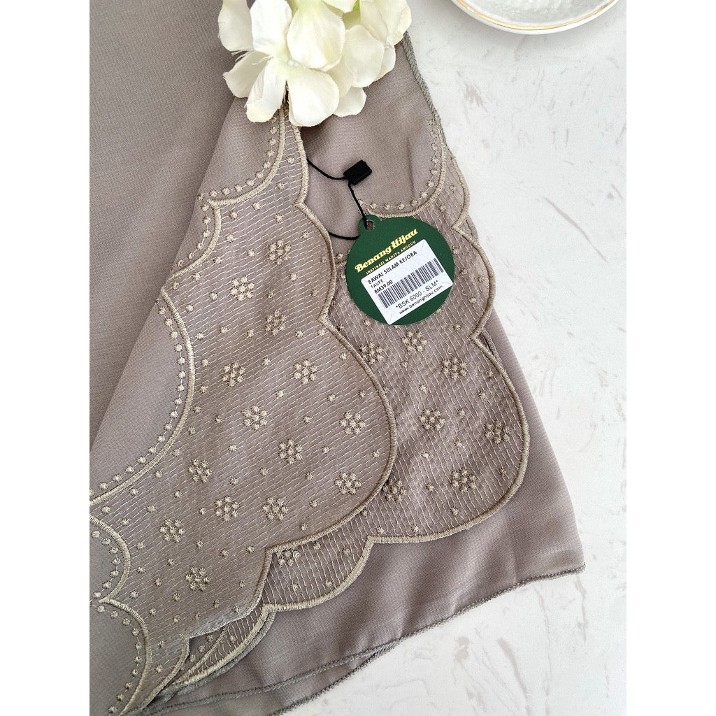 Bawal Sulam Kejora - Taupe