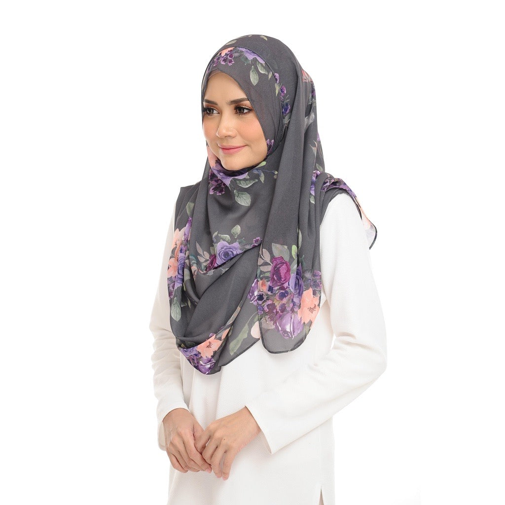 Instant Shawl Lily - 46 Posy Grey