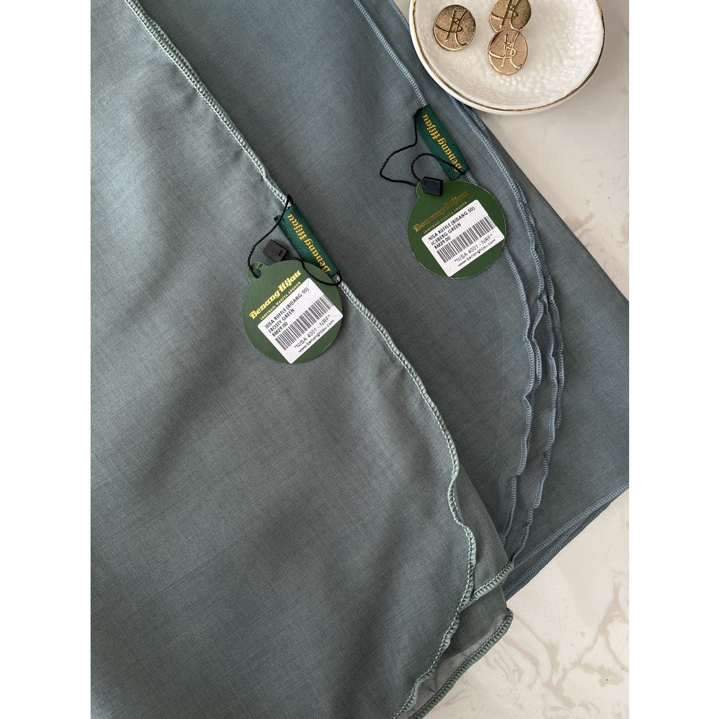 Tudung Bawal Nisa Ruffle - 72 Frosty Green