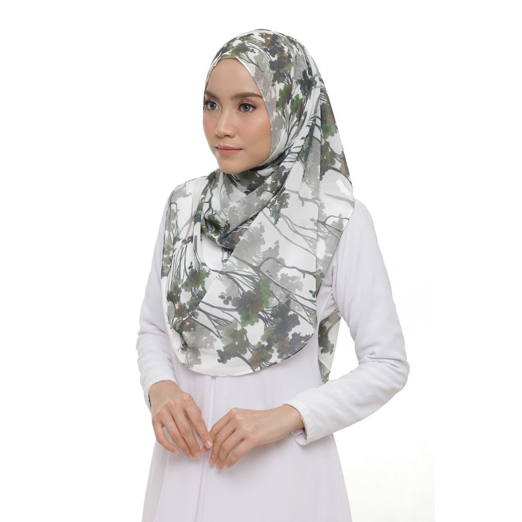 Long Shawl Lisa - Green Forest