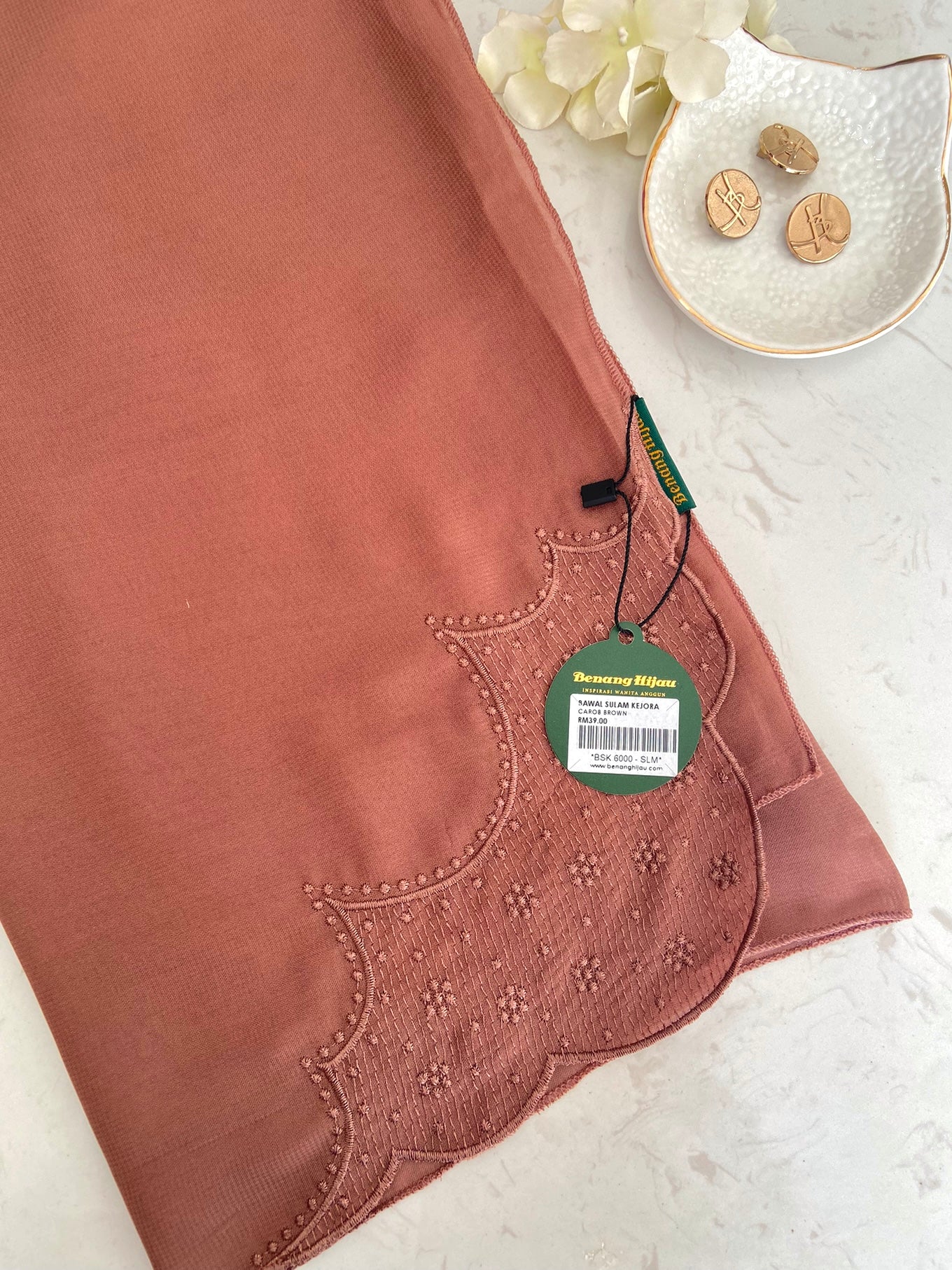 Bawal Sulam Kejora - Carob Brown