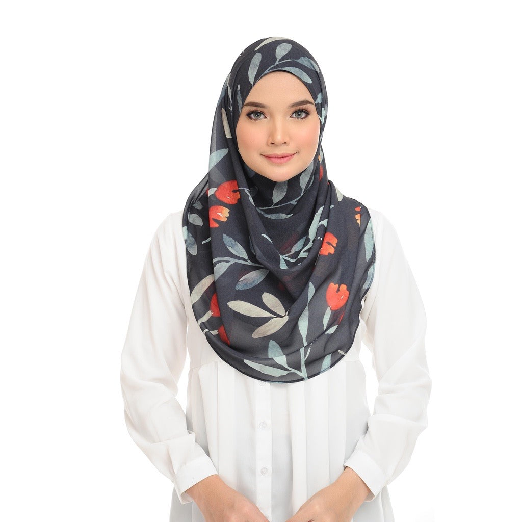 Long Shawl Lisa - 48 Tulip Raven