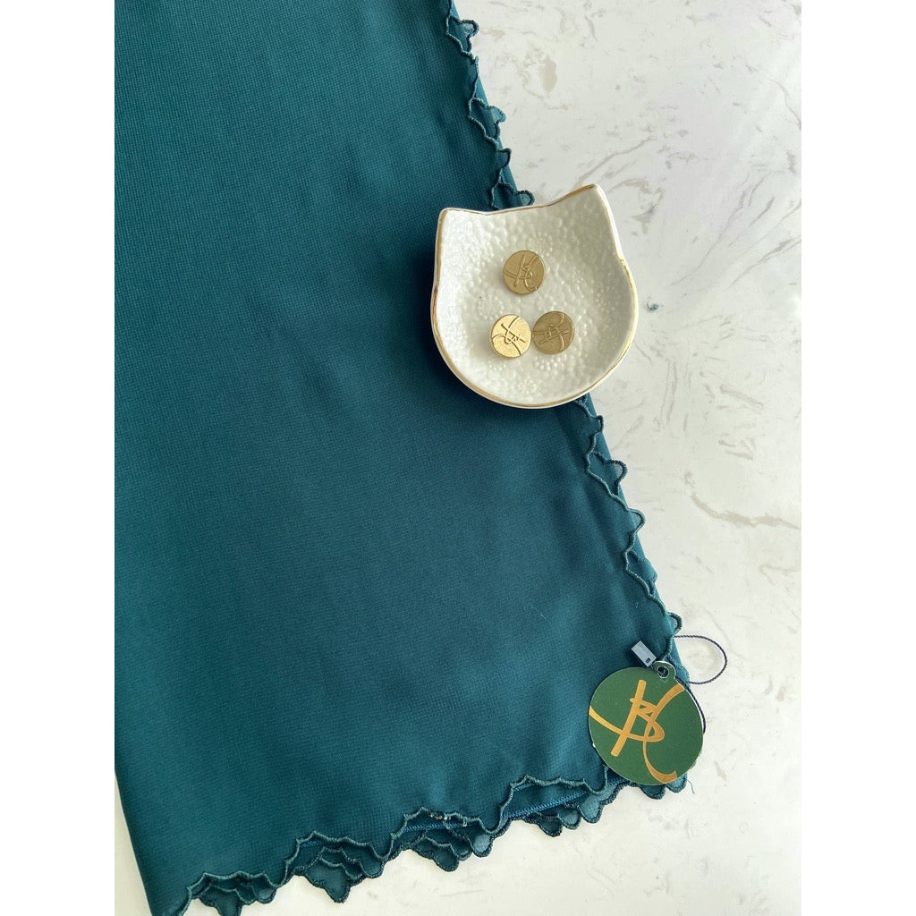 Bawal Sulam Seroja - 15 Alpine Green