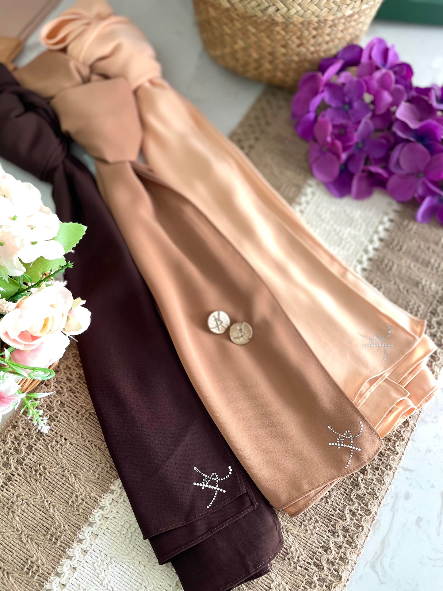Long Shawl Nadra Luxe - 14 Chocolate Brown