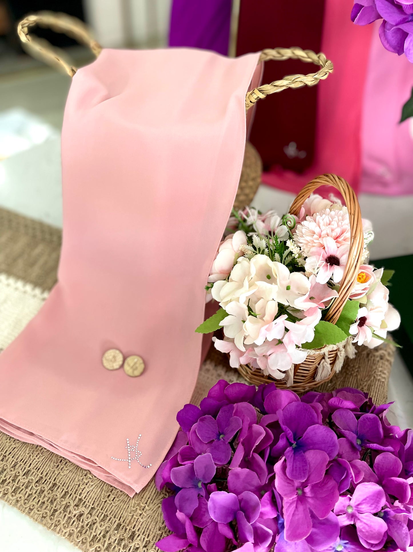 Long Shawl Nadra Luxe - 15 English Rose